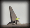 AC at the Alcock and Brown aviation monumnet