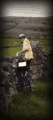 Carolyn overlooking the Burren